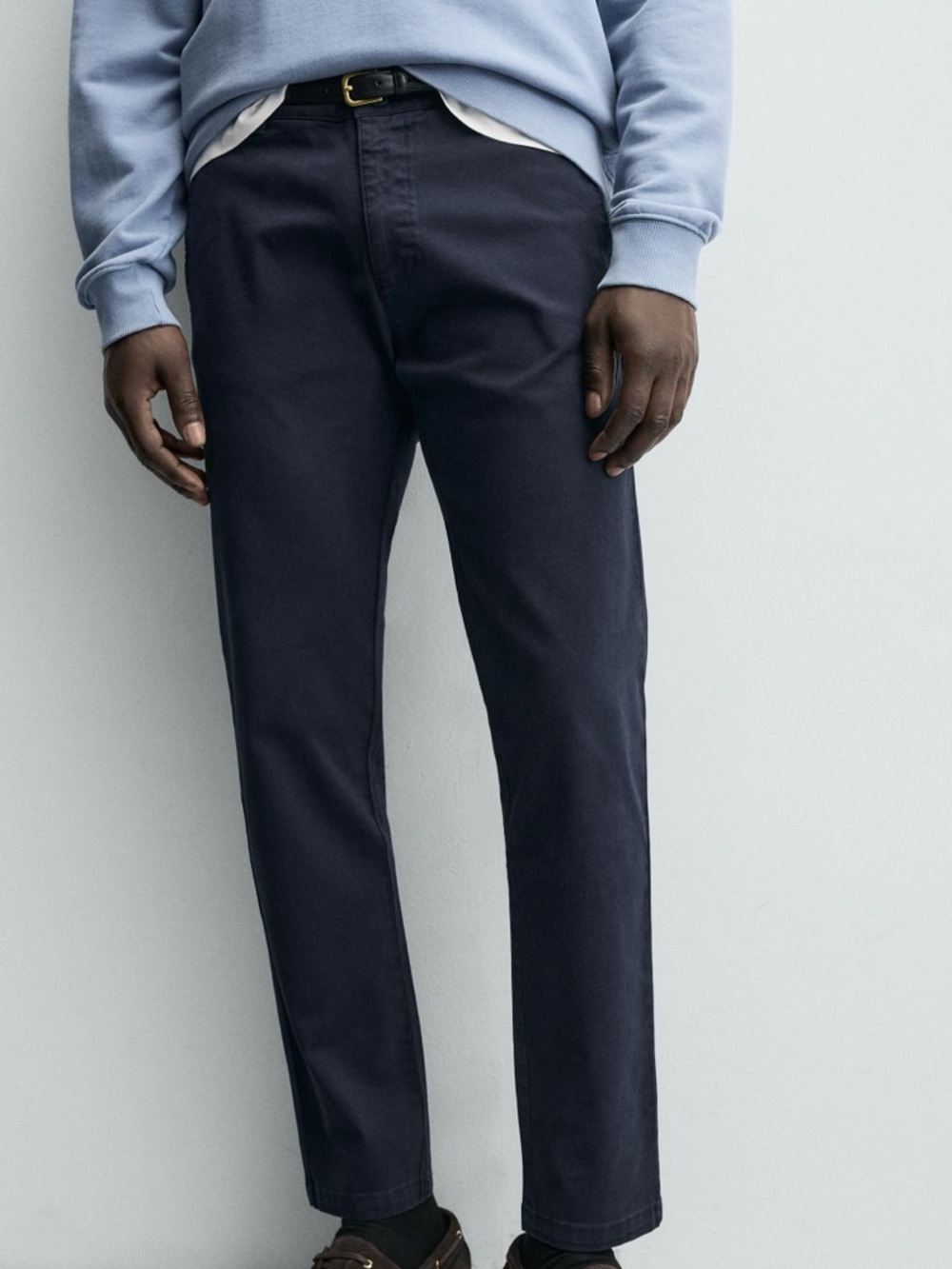 Zara slim fit mens navy chino pants size 31